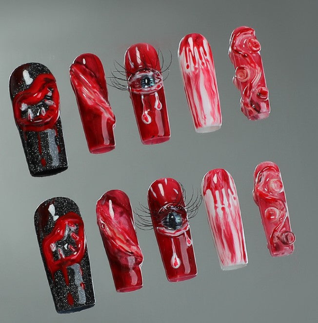 RareGoddess Handcrafted Press-On Nails SGJ-A2-0029