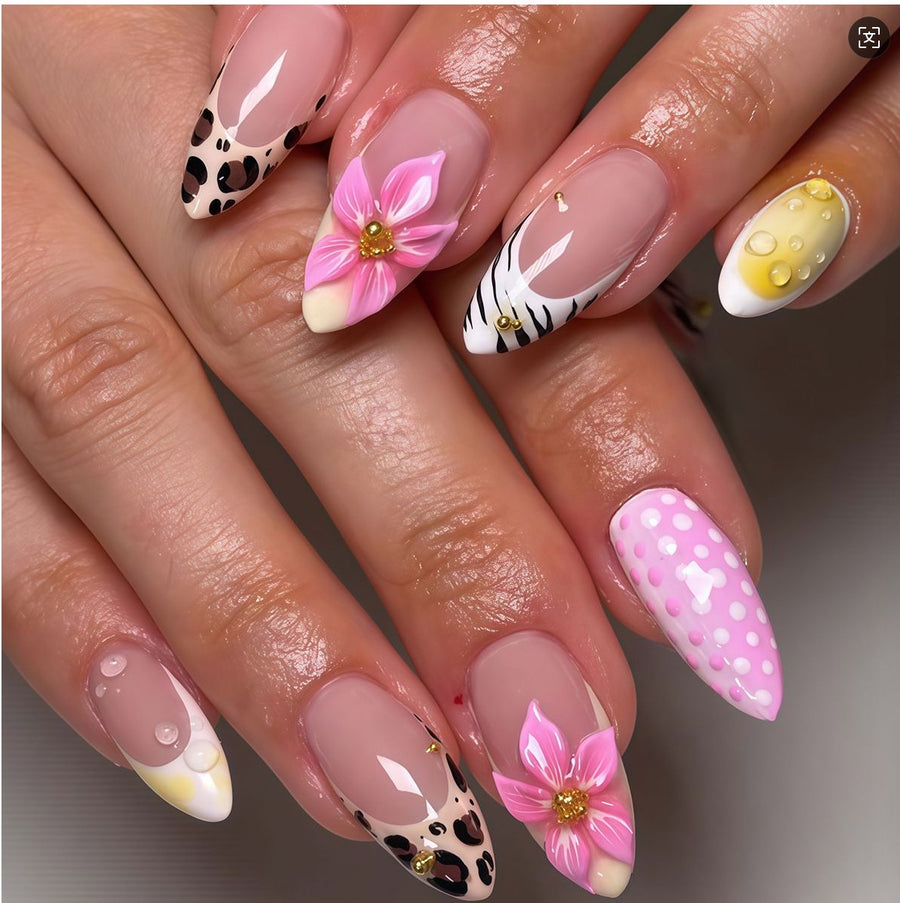 RareGoddess Handcrafted Press-On Nails JP20-194LYDZ
