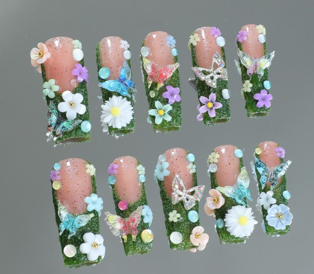 RareGoddess Handcrafted Press-On Nails SGJ-A2-0006