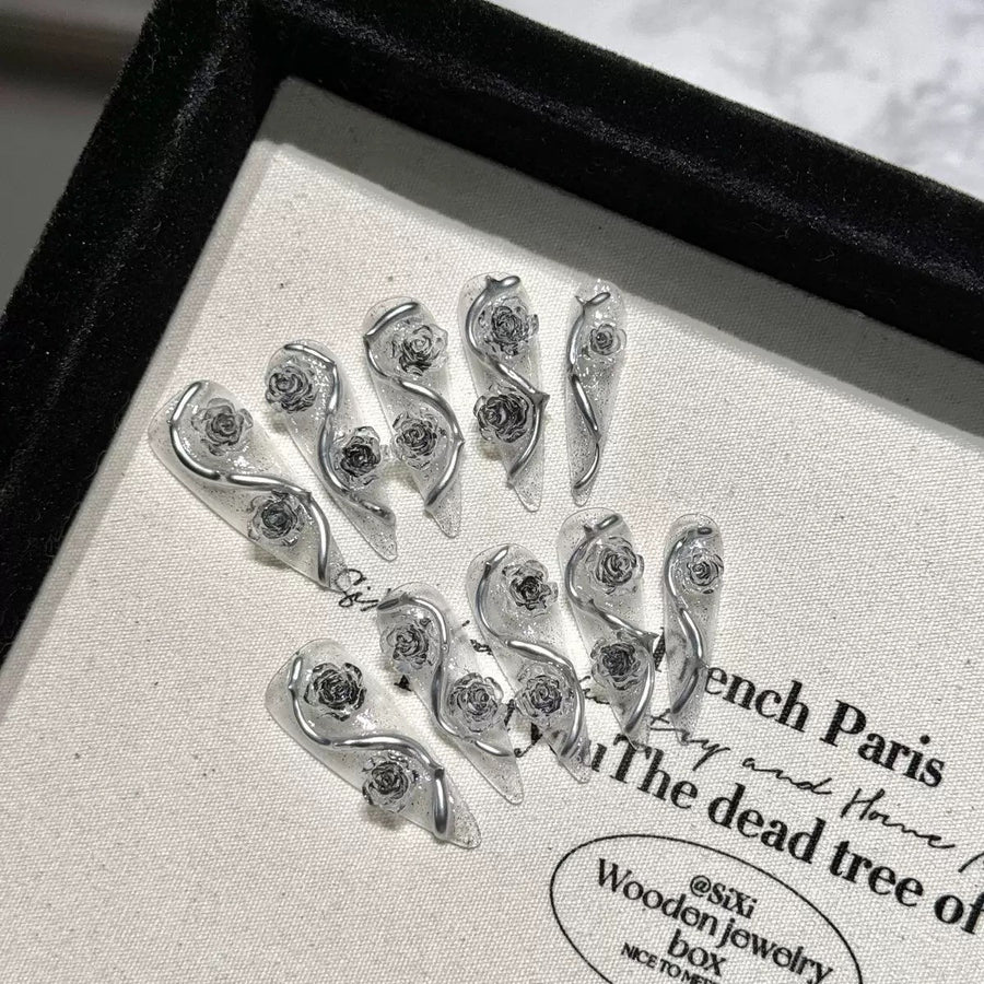 RareGoddess Handcrafted Press-On Nails YH-64