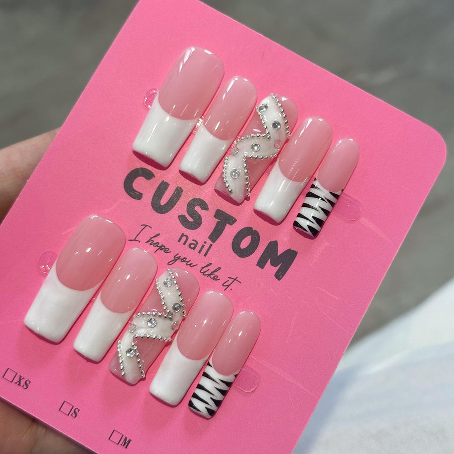 RareGoddess Handcrafted Press-On Nails 水管06