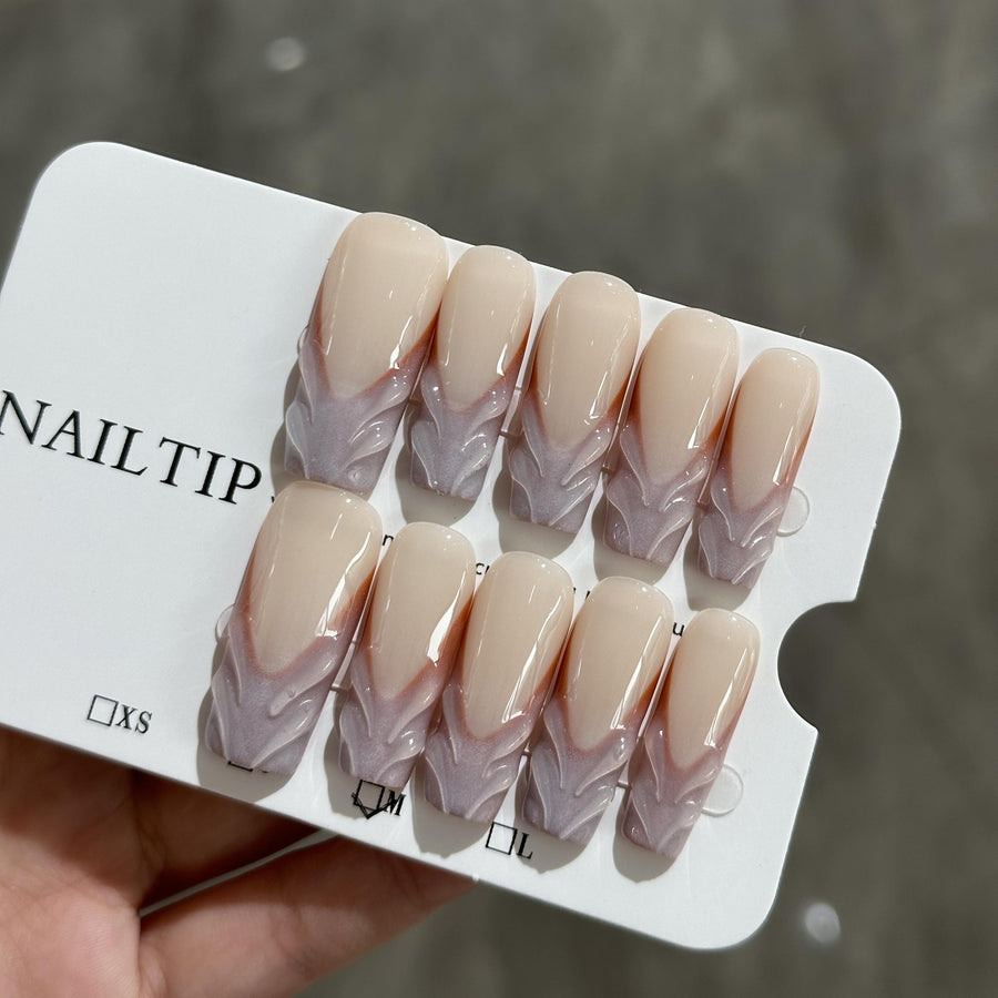 RareGoddess Handcrafted Press-On Nails 水管3.0-B