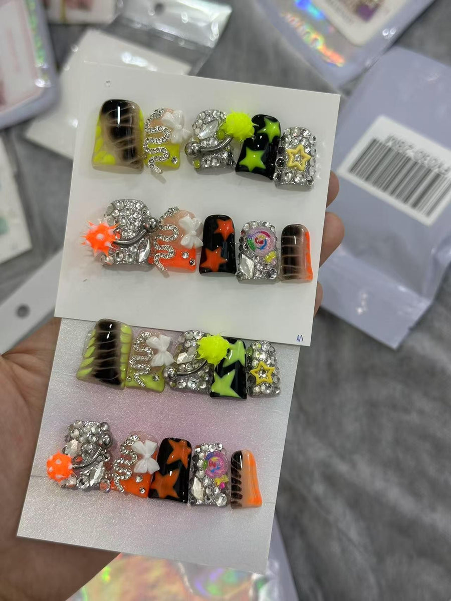 RareGoddess Handcrafted Press-On Nails 鸭嘴29
