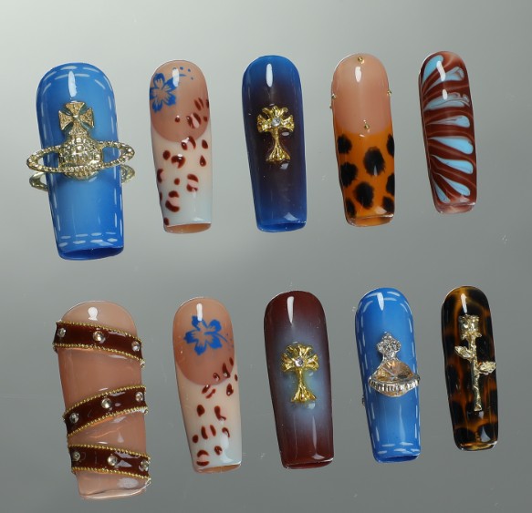 RareGoddess Handcrafted Press-On Nails SGJ-A2-0012