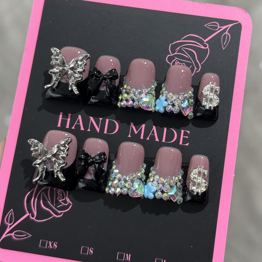RareGoddess Handcrafted Press-On Nails 建构06