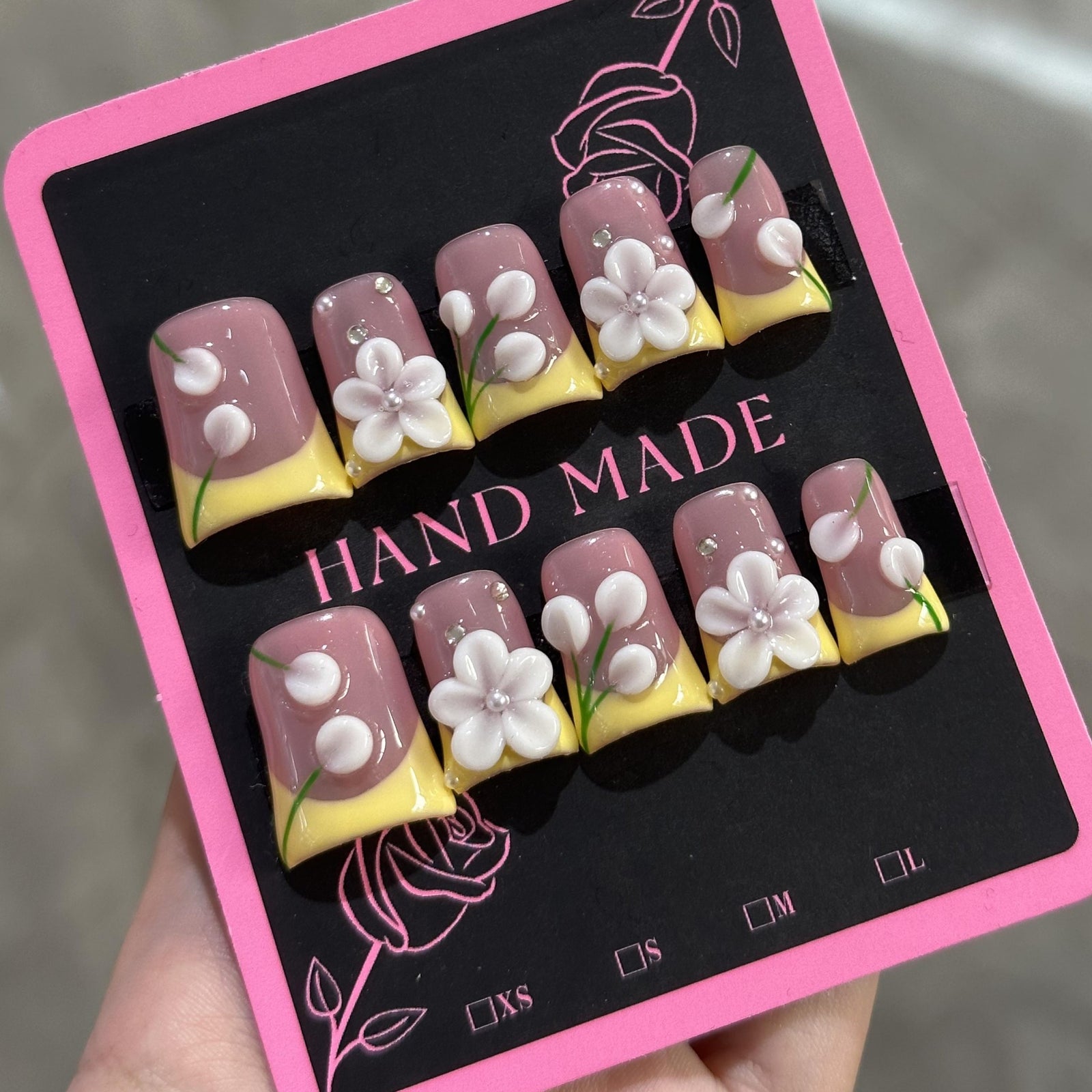 RareGoddess Handcrafted Press-On Nails 鸭嘴66