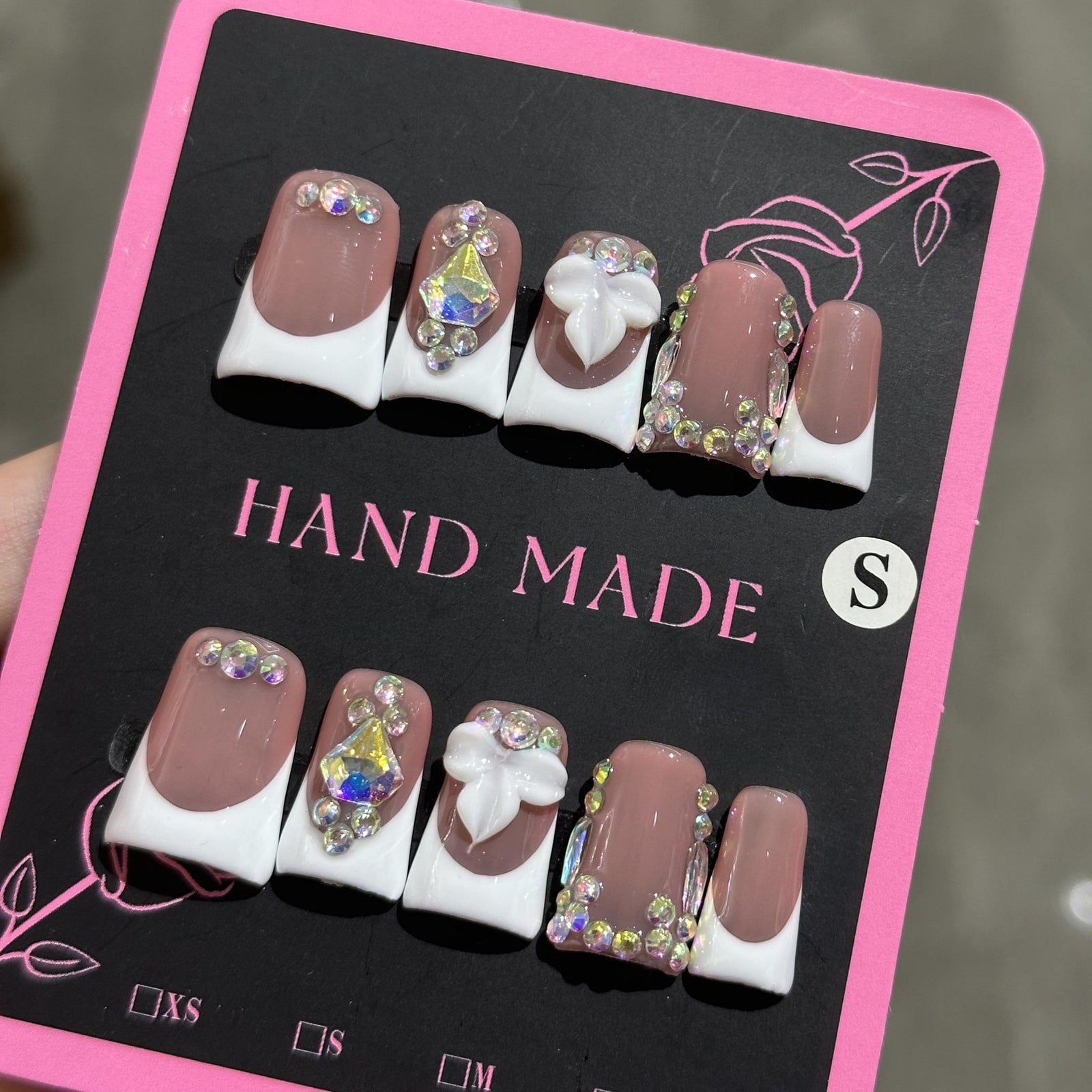 RareGoddess Handcrafted Press-On Nails 鸭嘴50