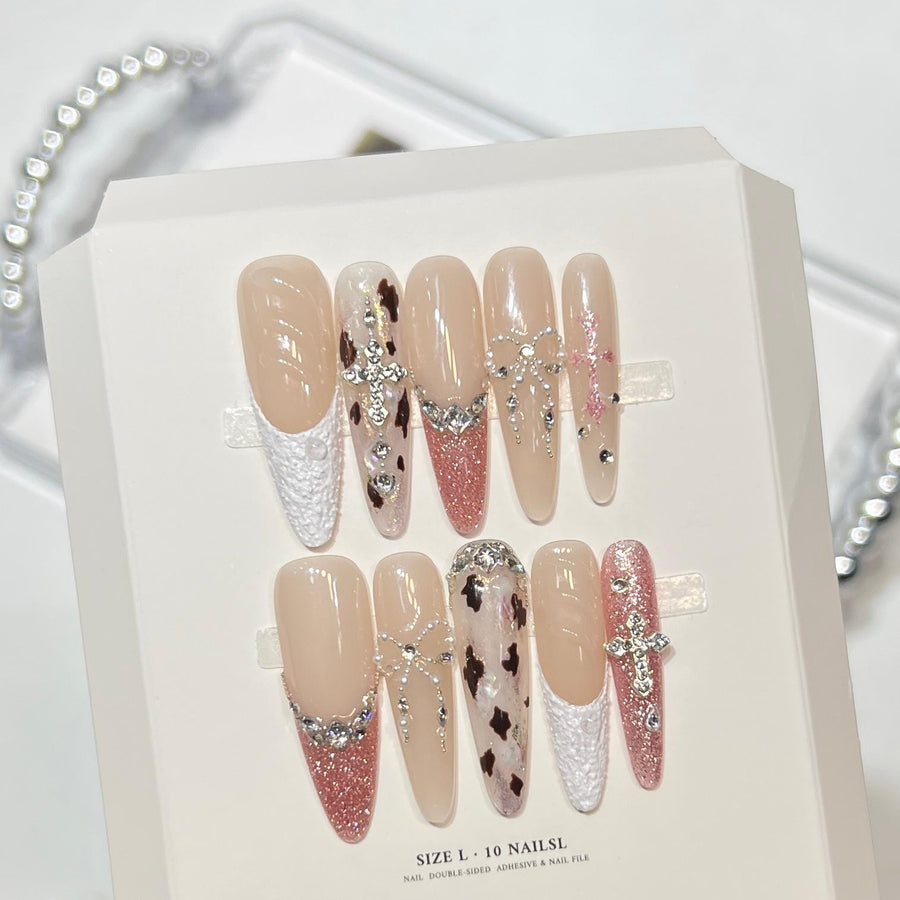 RareGoddess Handcrafted Press-On Nails E1310