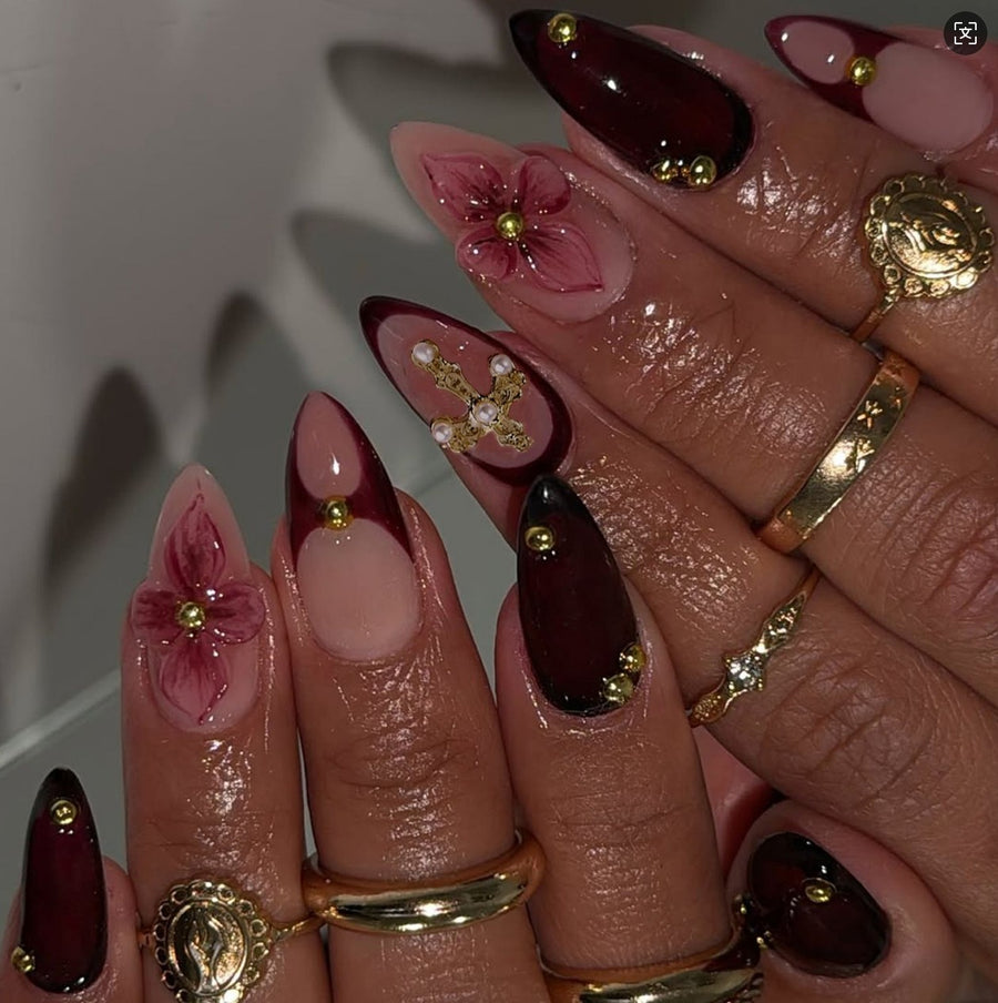 RareGoddess Handcrafted Press-On Nails JP20-198LYDZ