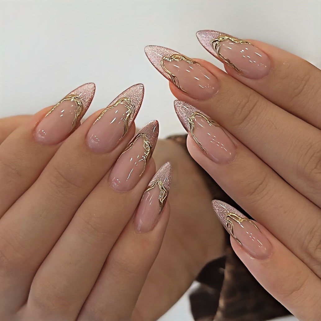 RareGoddess Handcrafted Press-On Nails JP20-203LY