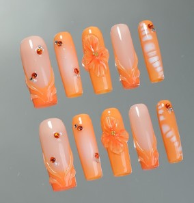 RareGoddess Handcrafted Press-On Nails SGJ-A2-0008