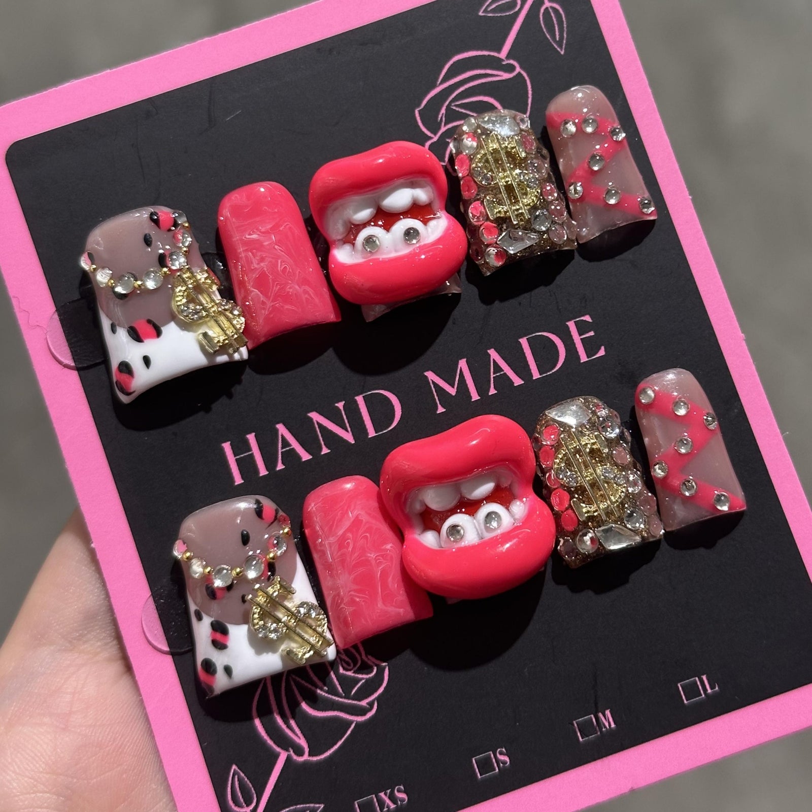 RareGoddess Handcrafted Press-On Nails 鸭嘴68