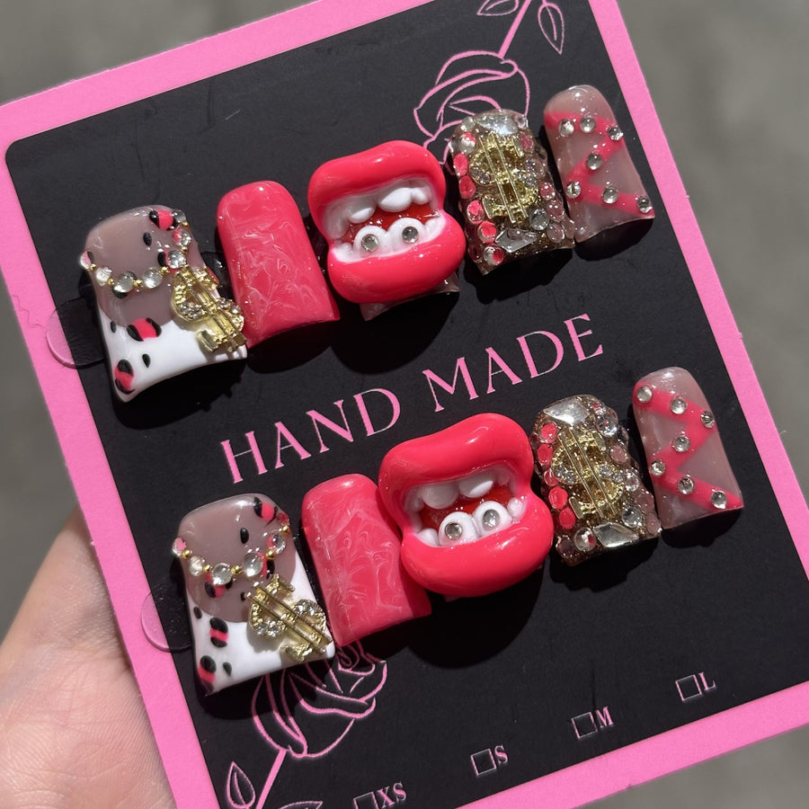 RareGoddess Handcrafted Press-On Nails 鸭嘴68