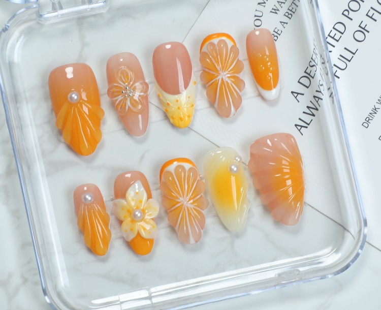 RareGoddess Handcrafted Press-On Nails SGJ-B2-0002