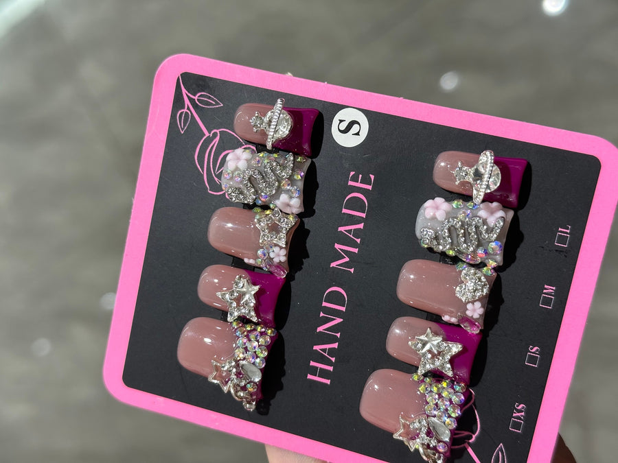 RareGoddess Handcrafted Press-On Nails 鸭嘴48