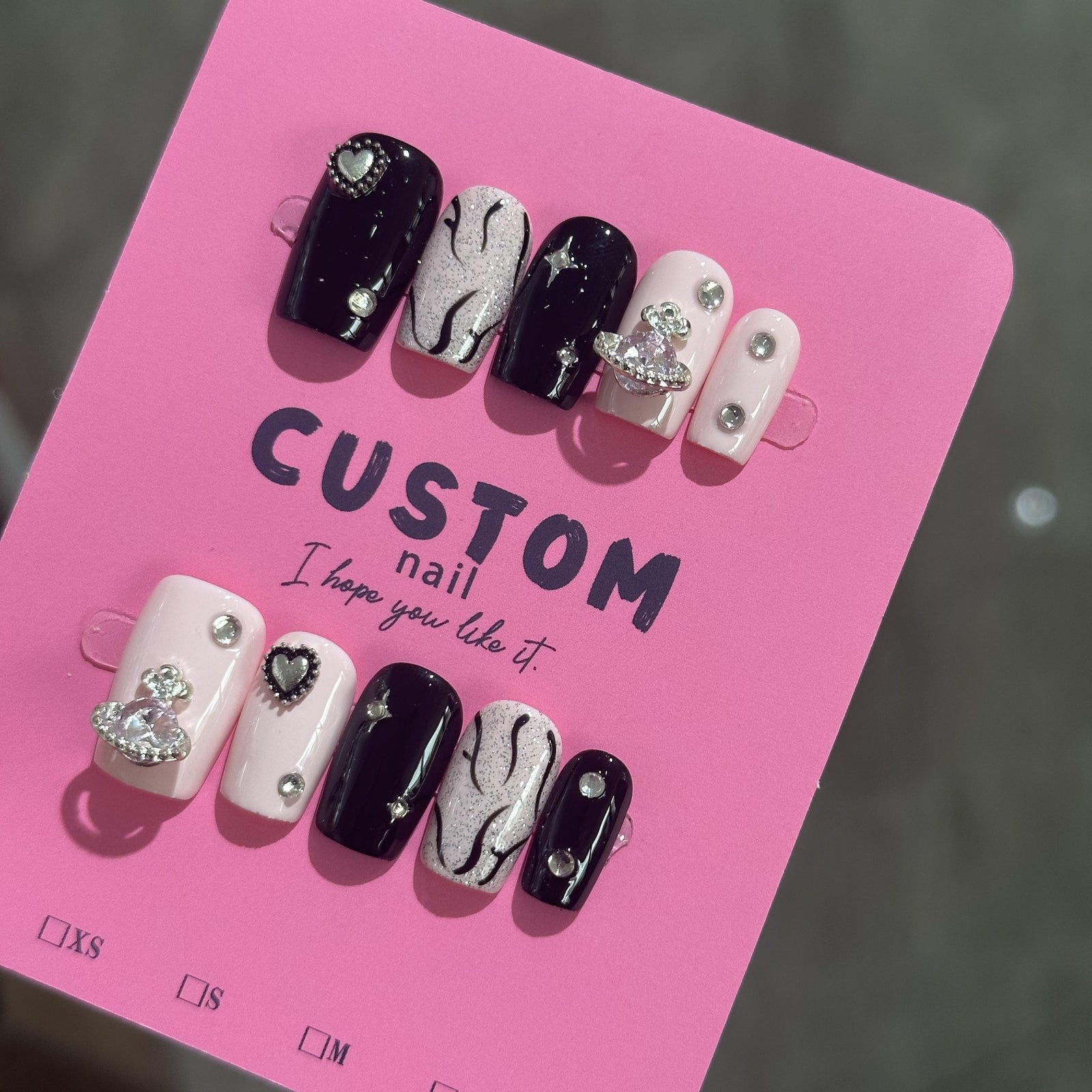 RareGoddess Handcrafted Press-On Nails 中方02