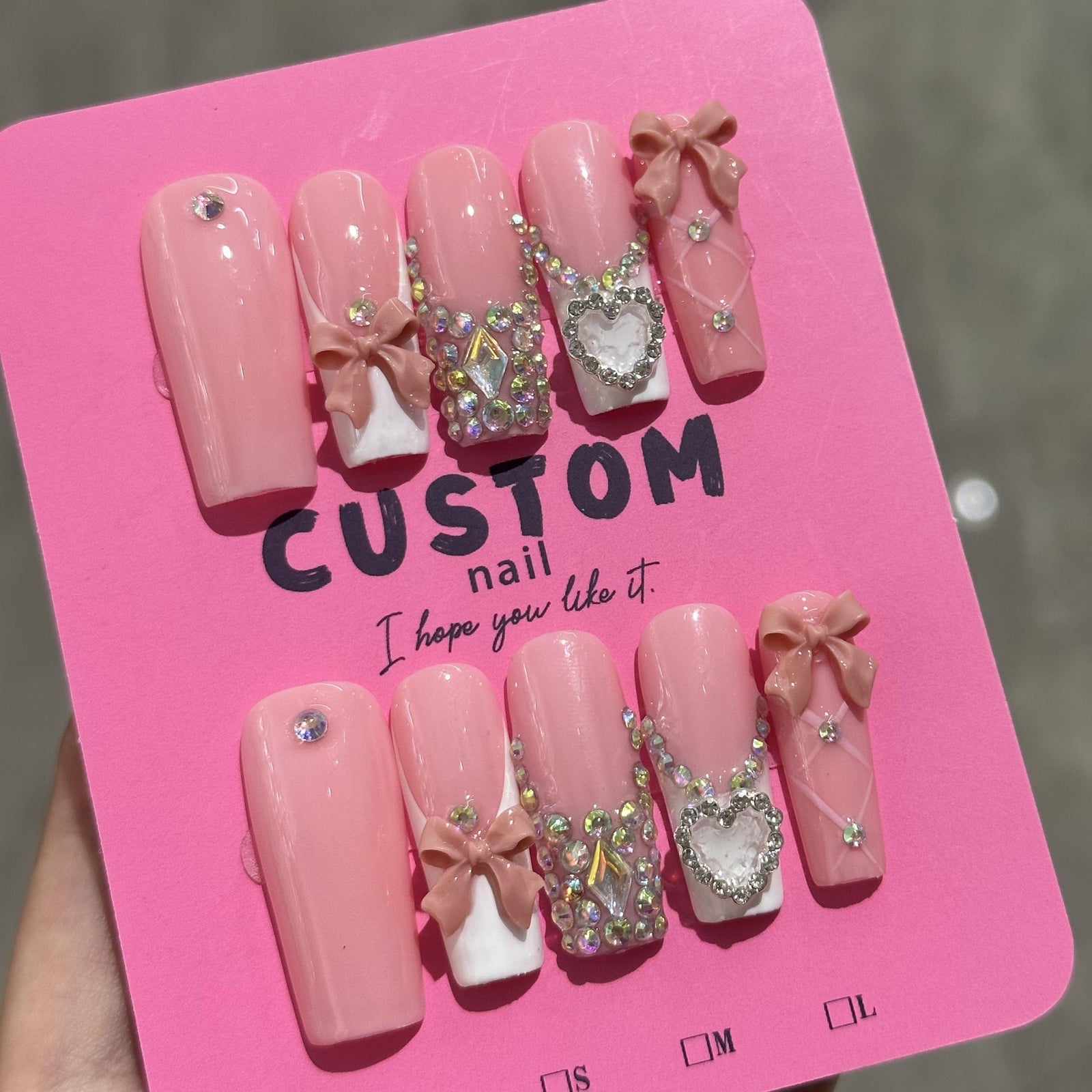 RareGoddess Handcrafted Press-On Nails 水管3.0-E