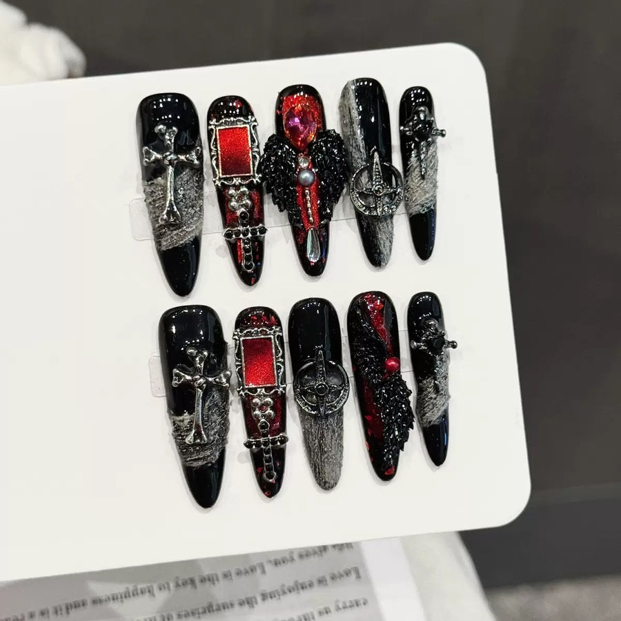 RareGoddess Handcrafted Press-On Nails YH-69