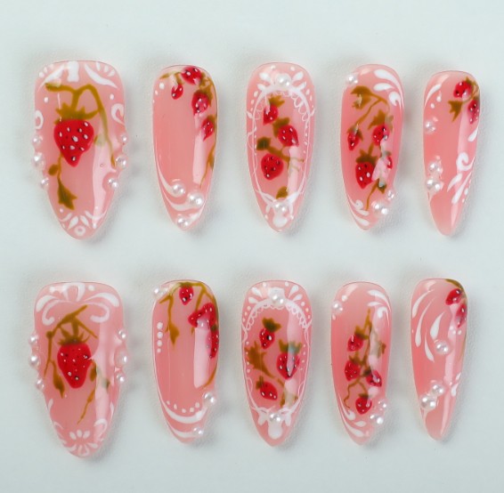 RareGoddess Handcrafted Press-On Nails SGJ-B1-0002