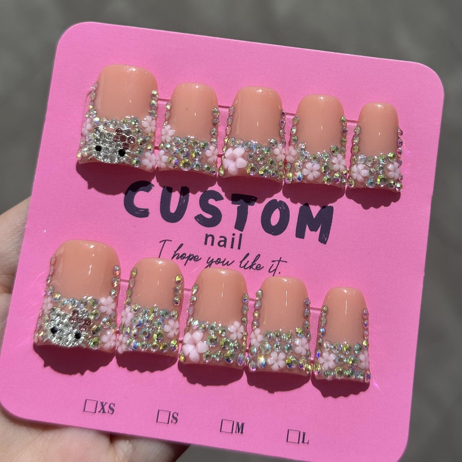 RareGoddess Handcrafted Press-On Nails 鸭嘴55