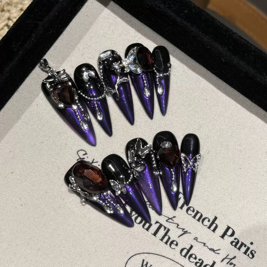 RareGoddess Handcrafted Press-On Nails YH-51