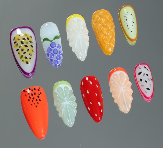RareGoddess Handcrafted Press-On Nails SGJ-B1-0004