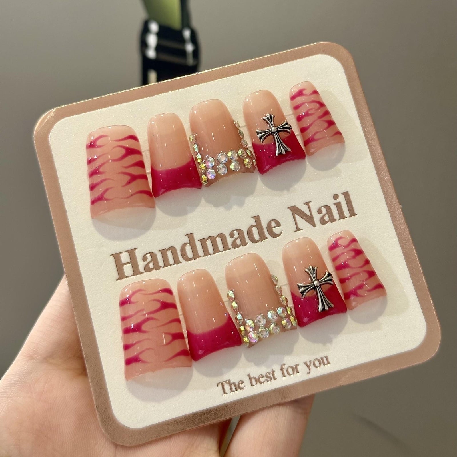 RareGoddess Handcrafted Press-On Nails 鸭嘴10