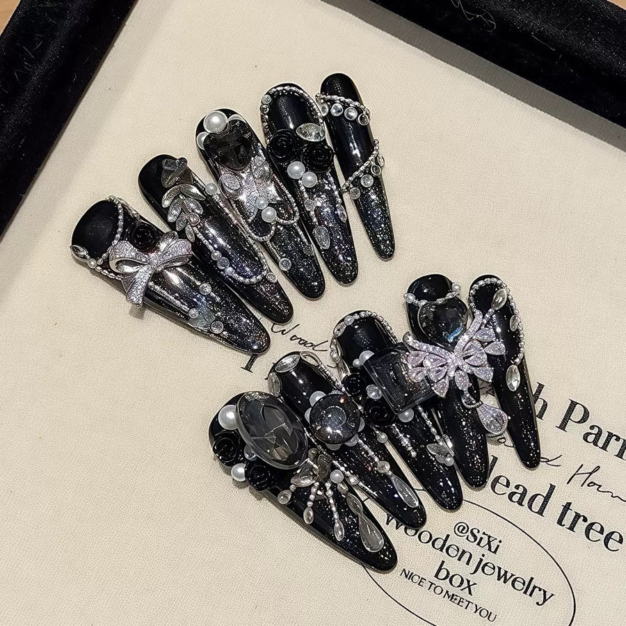 RareGoddess Handcrafted Press-On Nails YH-61