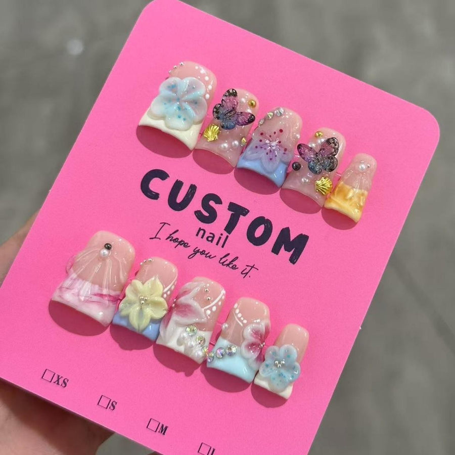 RareGoddess Handcrafted Press-On Nails 鸭嘴19