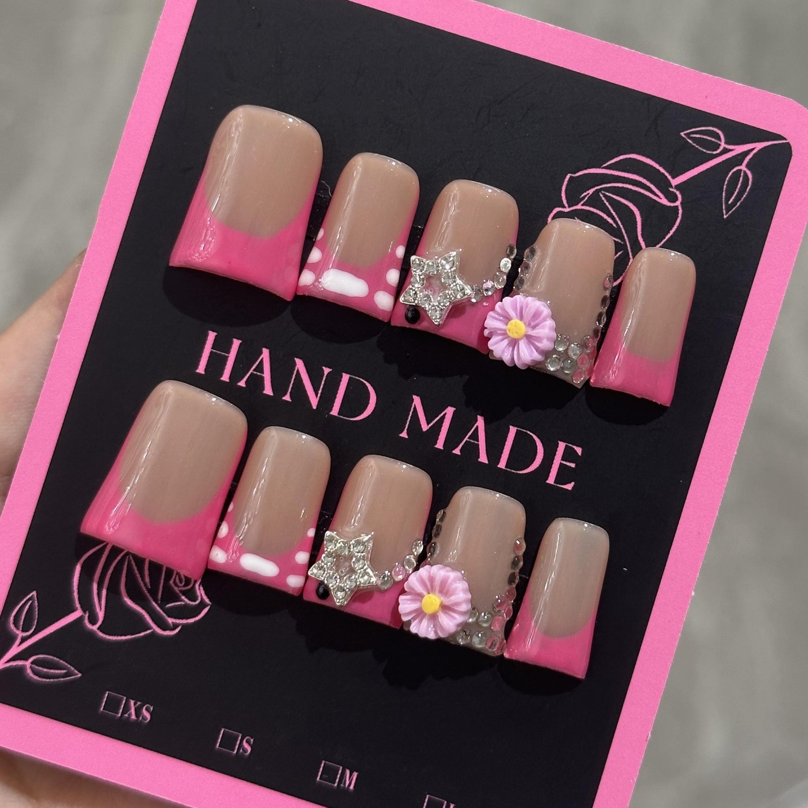 RareGoddess Handcrafted Press-On Nails 鸭嘴35