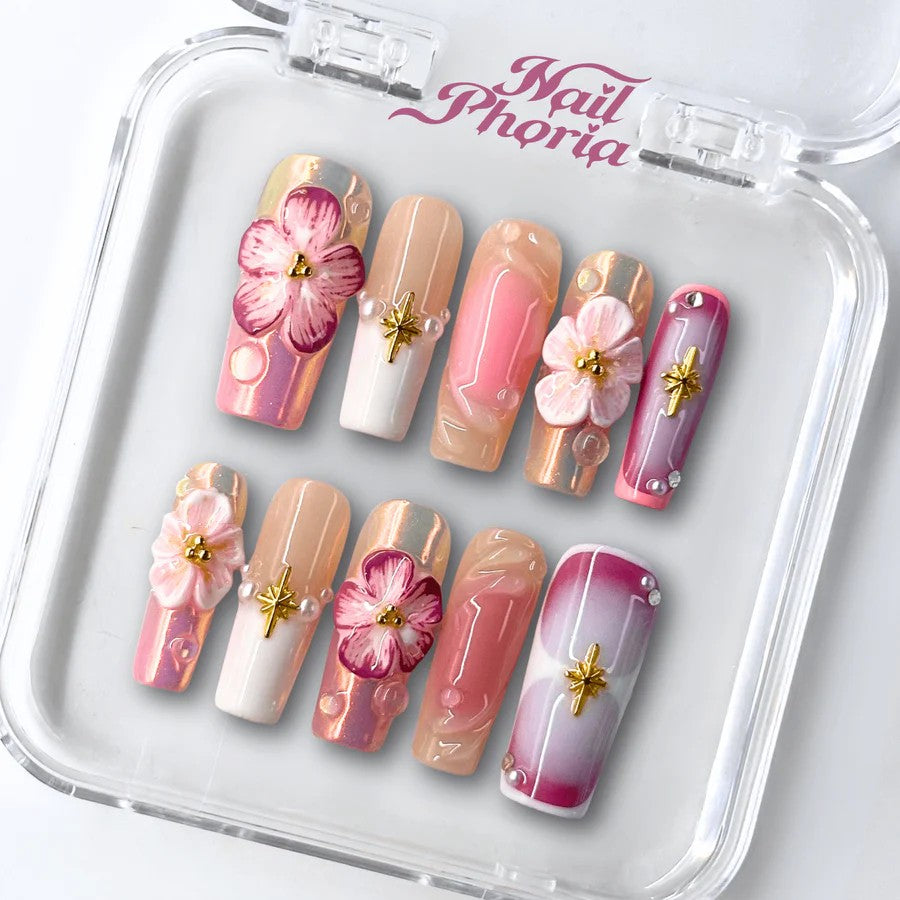 RareGoddess Handcrafted Press-On Nails SGJ-A2-0046