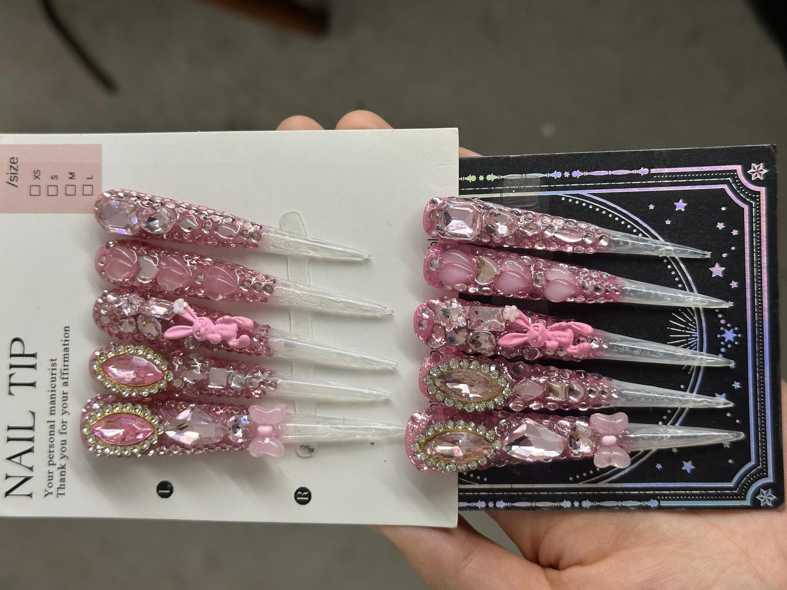 RareGoddess Handcrafted Press-On Nails 长尖7.0-B
