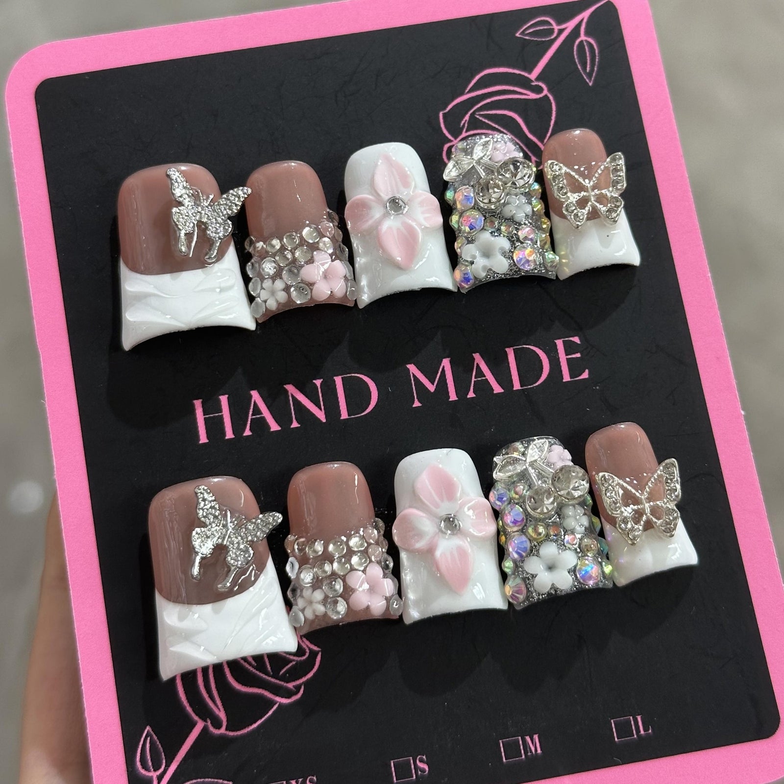 RareGoddess Handcrafted Press-On Nails 鸭嘴34