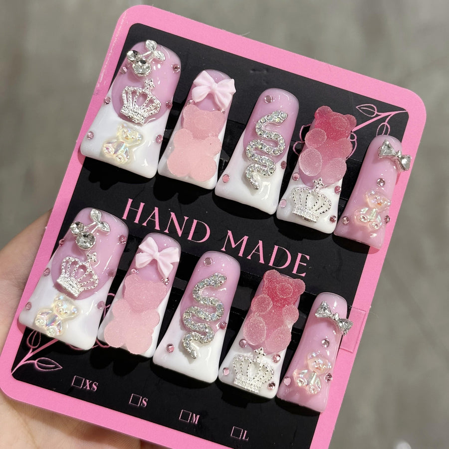 RareGoddess Handcrafted Press-On Nails 建构09