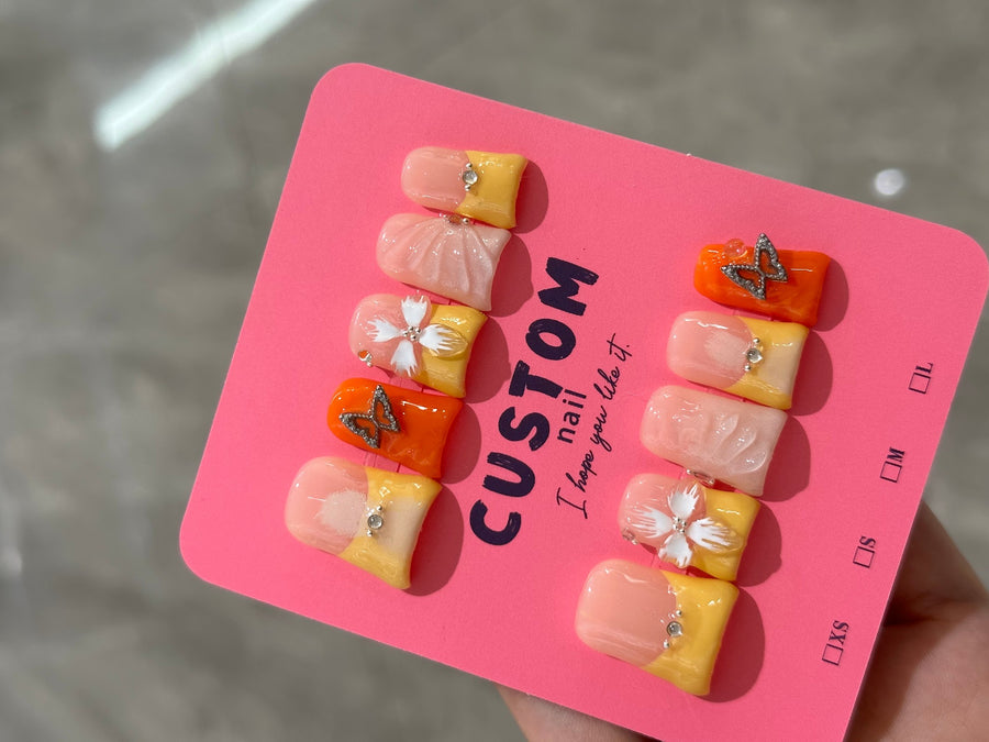 RareGoddess Handcrafted Press-On Nails 鸭嘴49
