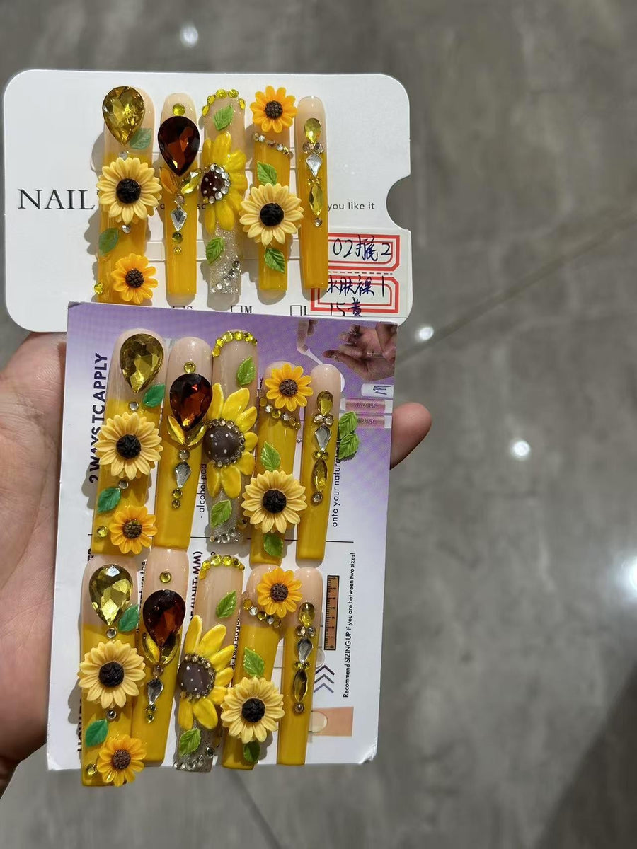 RareGoddess Handcrafted Press-On Nails 水管5.0-C