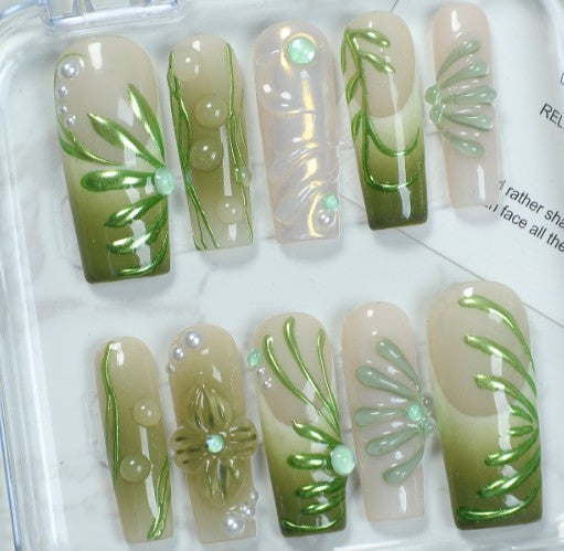 RareGoddess Handcrafted Press-On Nails SGJ-A2-0013