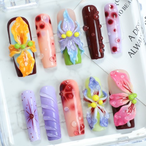 RareGoddess Handcrafted Press-On Nails SGJ-A2-0032