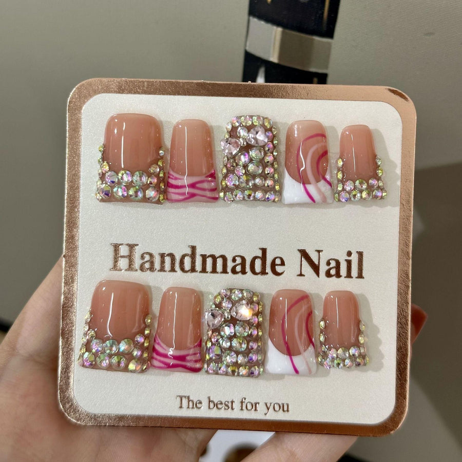 RareGoddess Handcrafted Press-On Nails 鸭嘴05
