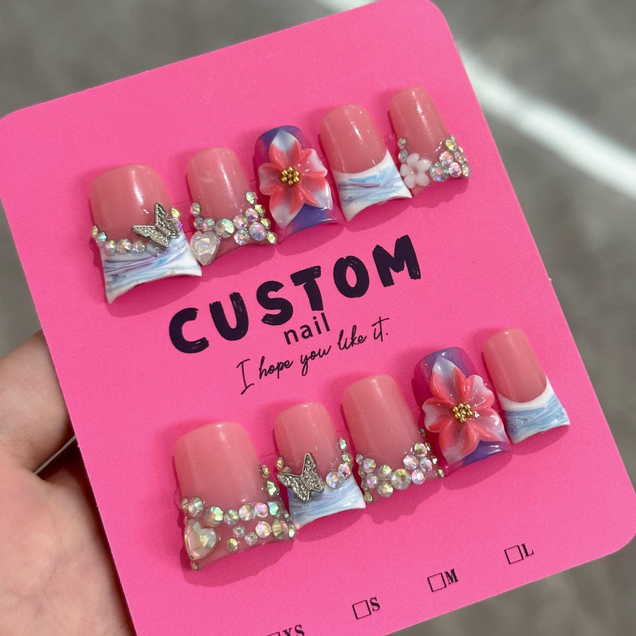 RareGoddess Handcrafted Press-On Nails 鸭嘴15