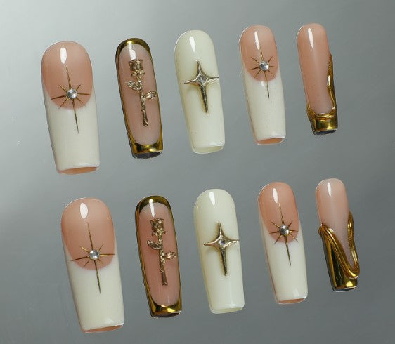 RareGoddess Handcrafted Press-On Nails SGJ-A2-0015