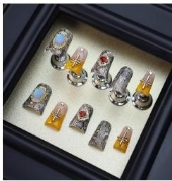 RareGoddess Handcrafted Press-On Nails XZ080