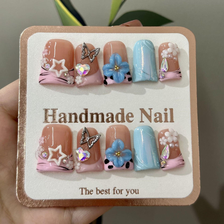 RareGoddess Handcrafted Press-On Nails 鸭嘴08