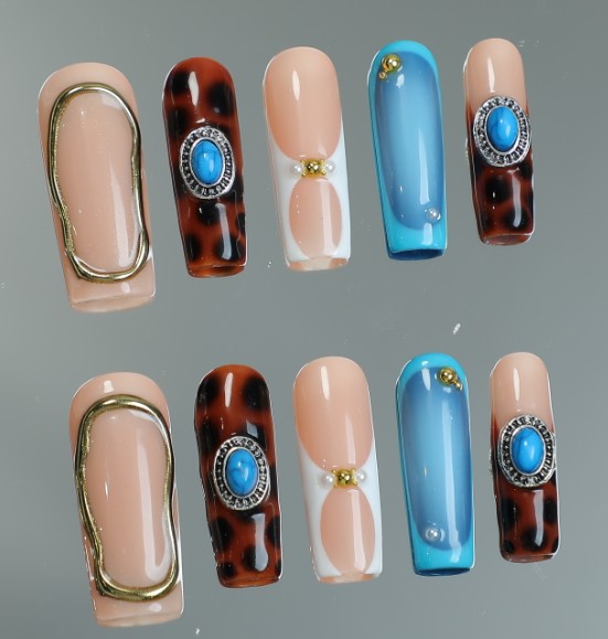 RareGoddess Handcrafted Press-On Nails SGJ-A2-0021