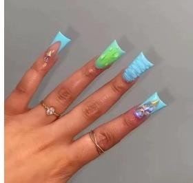 RareGoddess Handcrafted Press-On Nails XZ047