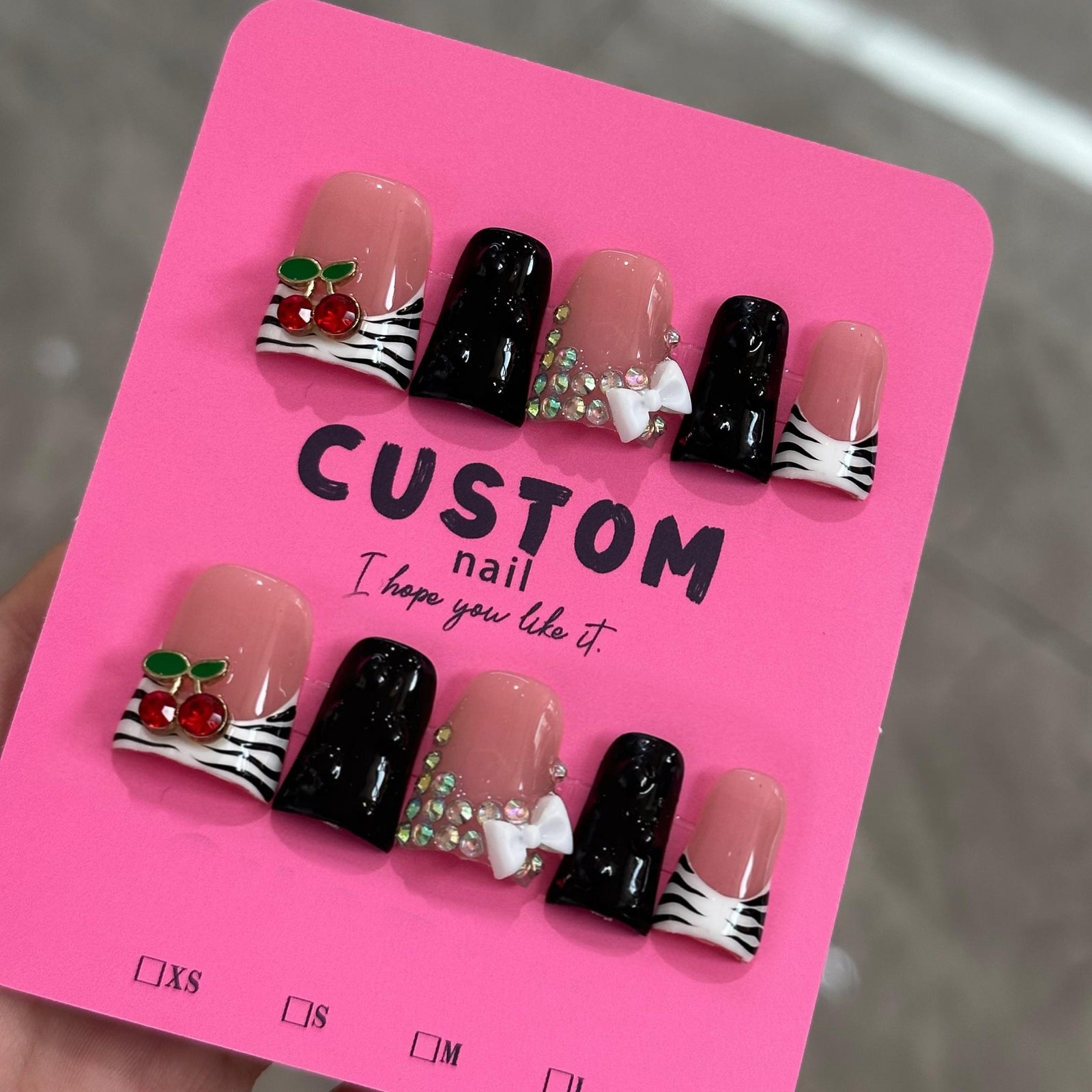 RareGoddess Handcrafted Press-On Nails 鸭嘴17