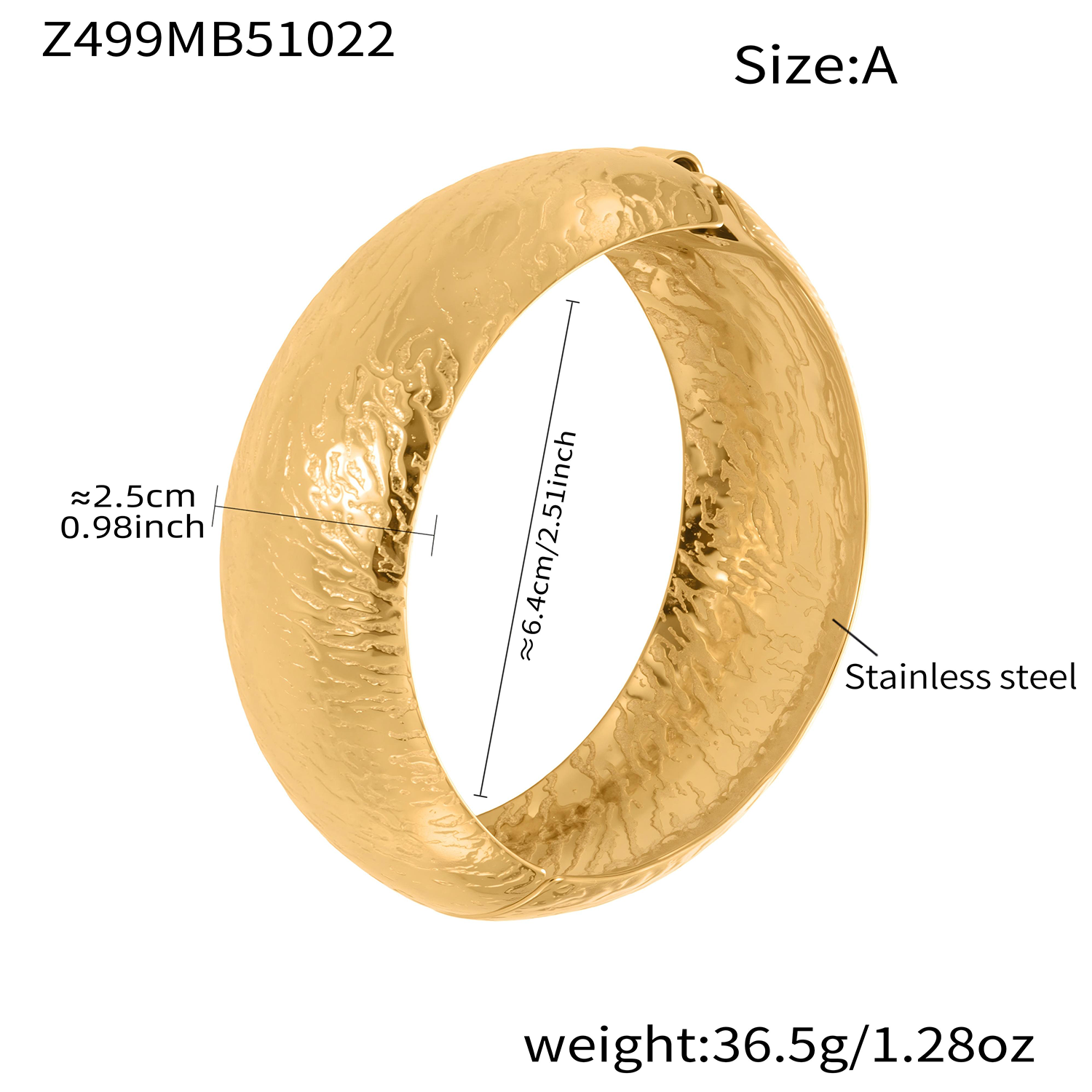 Gold bangle bracelet for women, spring hinged stackable bracelet set, fashionable cuff bracelet, stackable fashion jewelry gift