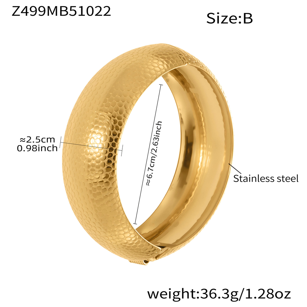 Gold bangle bracelet for women, spring hinged stackable bracelet set, fashionable cuff bracelet, stackable fashion jewelry gift