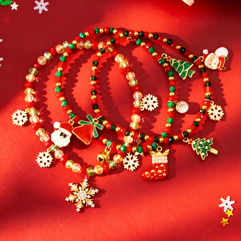 Christmas gift, women's 18K gold-plated bracelet, natural stone crystal bracelet, zircon bracelet