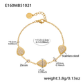 18K Gold Plated Women's Zircon Bracelet with Cherry Pendant, Bohemian Style Jewelry Gift